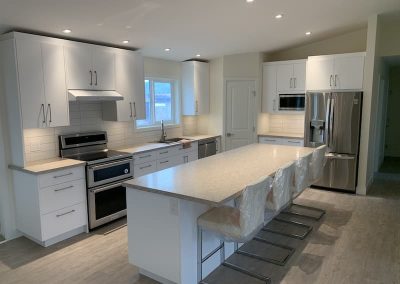 Benv completed kitchen with laminate countertops